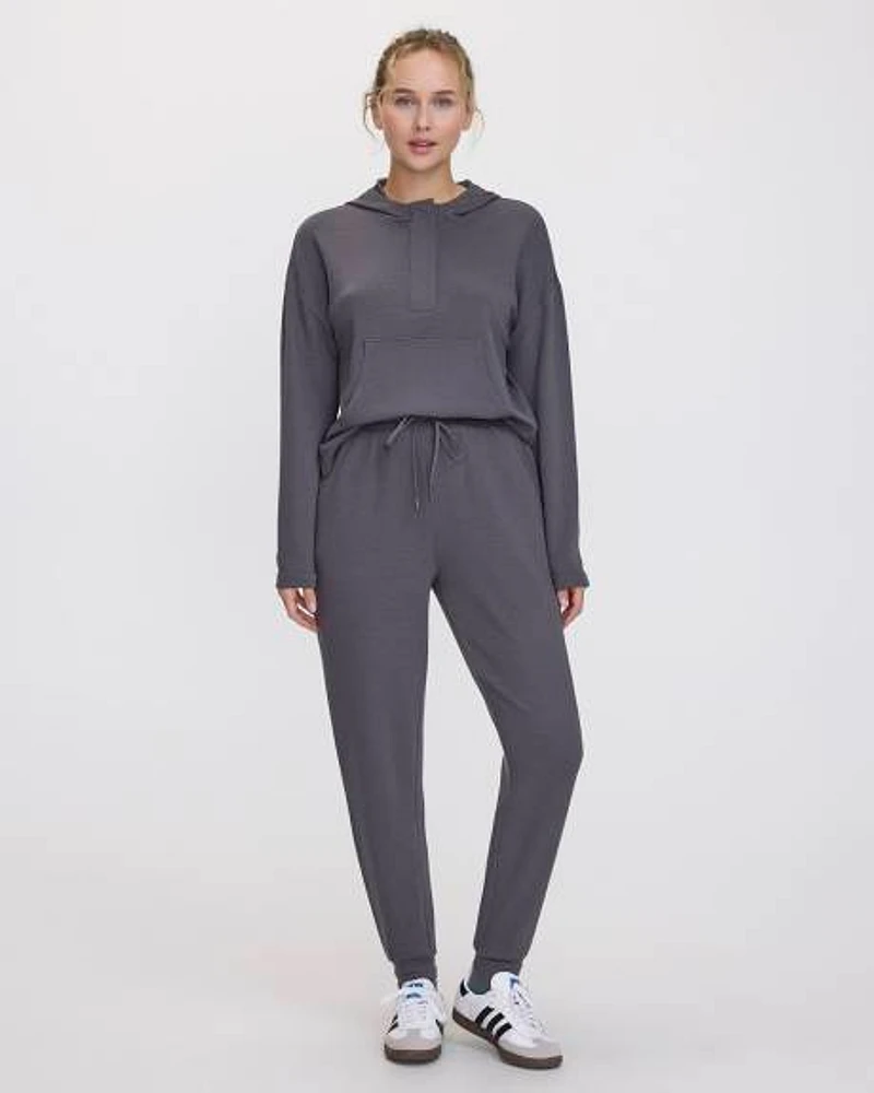 Waffled-Knit Jogger