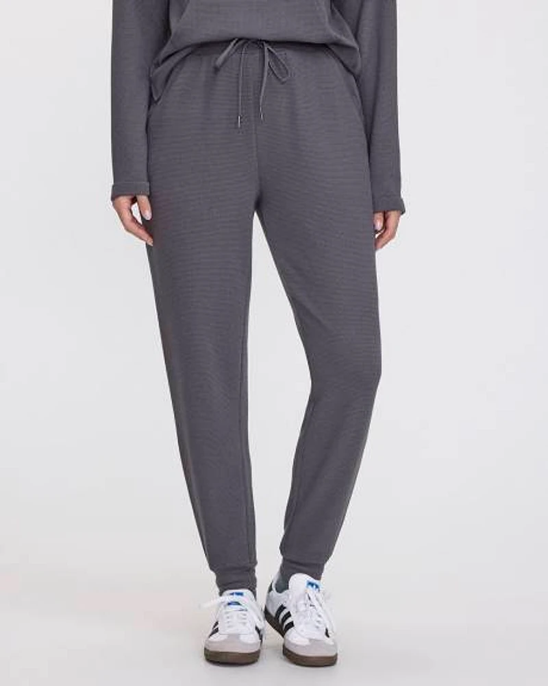 Waffled-Knit Jogger