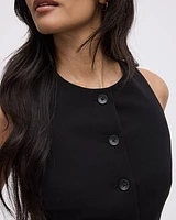 Sleeveless Crew-Neck Vest