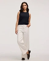 Wide-Leg High-Rise Jean