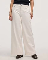 Wide-Leg High-Rise Jean