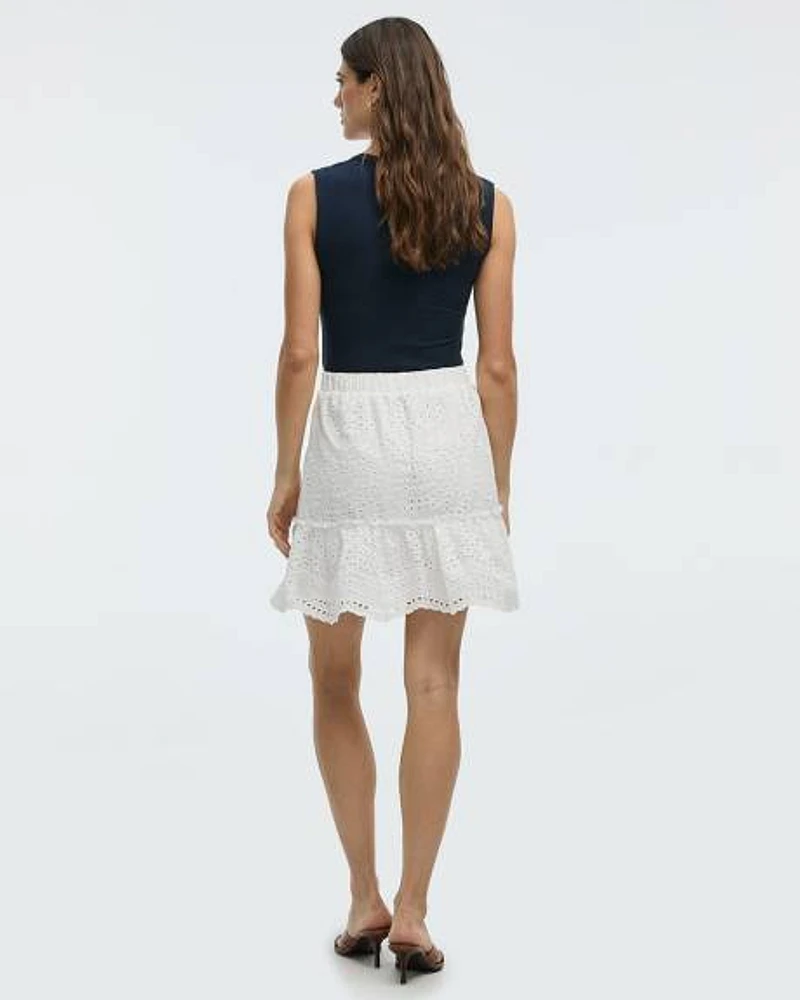 Mini Eyelet Skirt