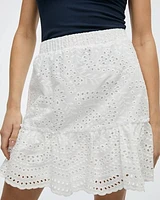 Mini Eyelet Skirt