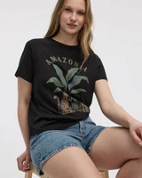 T-shirt imprimé graphique à col rond