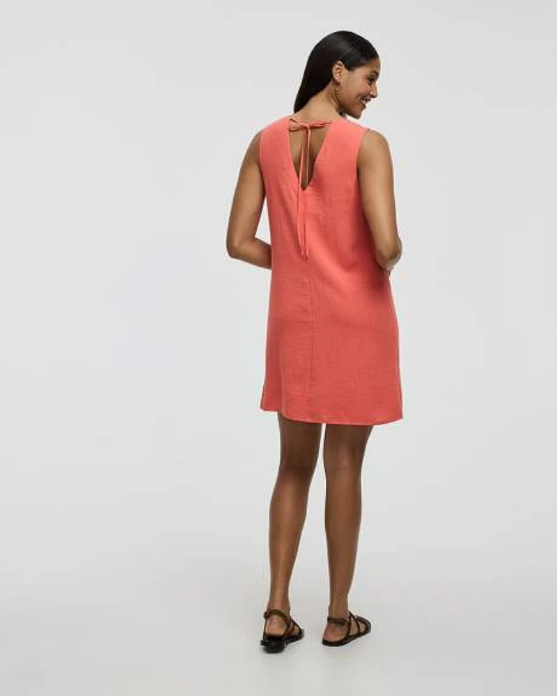 Robe droite sans manches