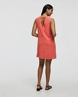 Robe droite sans manches