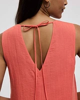 Robe droite sans manches