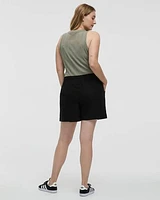 Linen-Blend Shorts with Drawstring