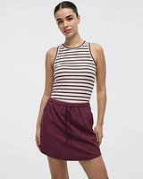 Skort with Elastic Waistband
