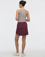 Skort with Elastic Waistband