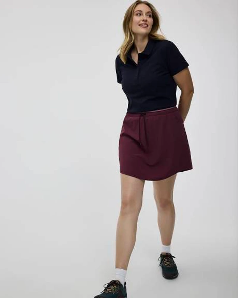 Skort with Elastic Waistband