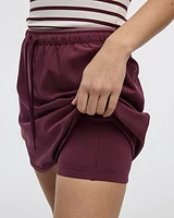 Skort with Elastic Waistband