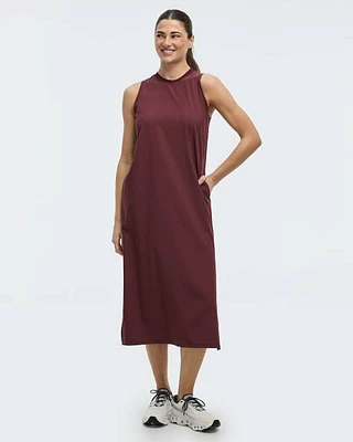 Robe bimatière sans manches