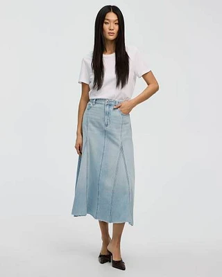 Jupe midi en denim