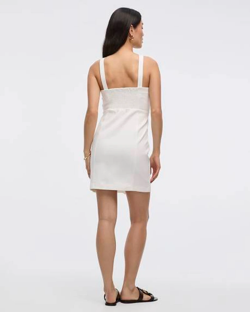 Sleeveless Buttoned-Down Denim Dress