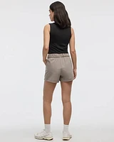 Stretch Pull-On Shorts with Zipped Pockets