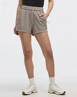 Stretch Pull-On Shorts with Zipped Pockets