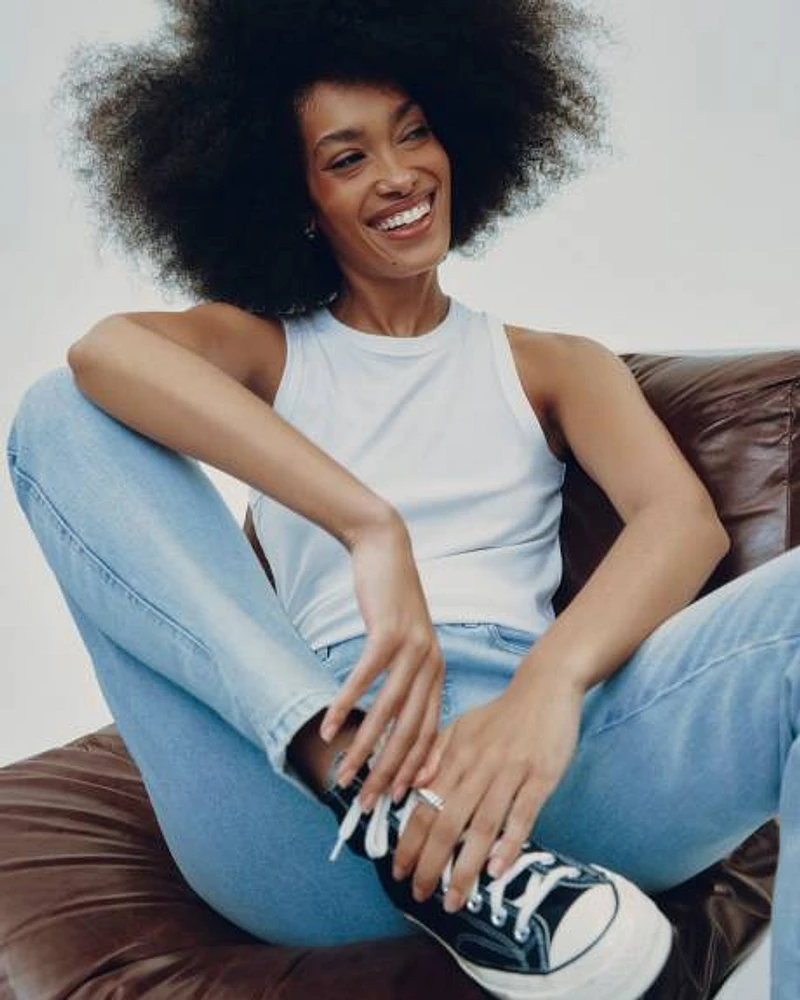 Slim-Leg High-Rise Jean