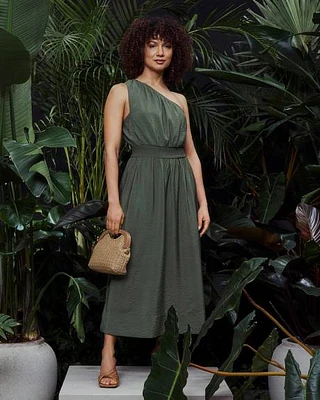 One-Shoulder Maxi Dress