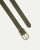 Suede Belt with Studs