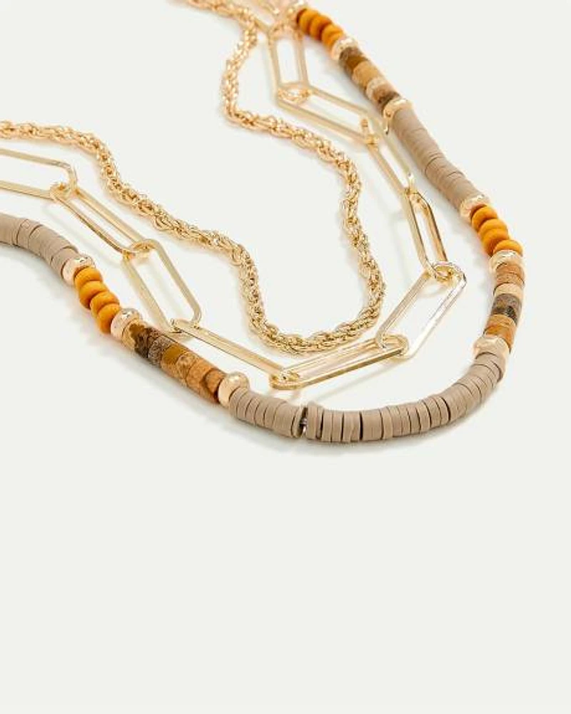 Collier court à chaînes multiples
