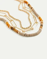 Collier court à chaînes multiples