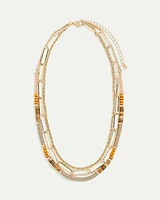 Collier court à chaînes multiples
