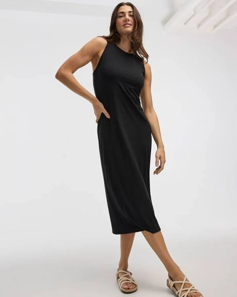 Sleeveless Column Midi Dress