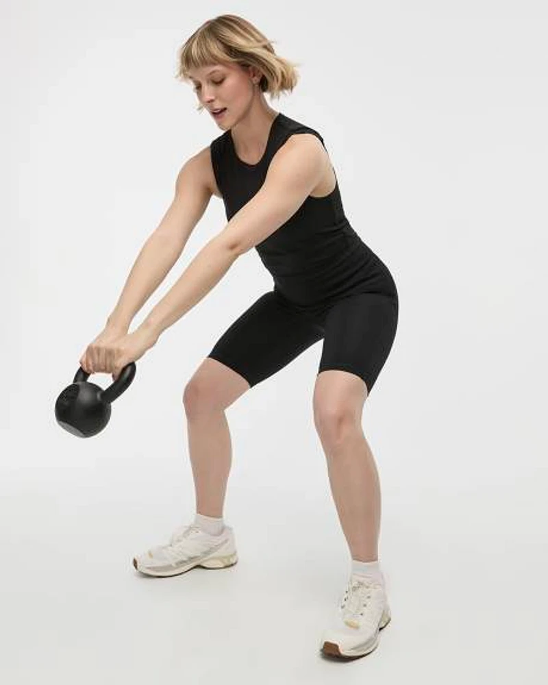 Biker Shorts with Compression Waistband