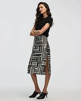 Midi Skirt with Side Slits