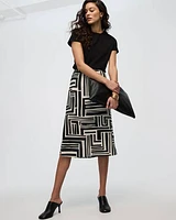 Midi Skirt with Side Slits