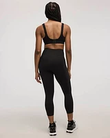 Legging capri Pulse à taille haute avec inserts côtelés