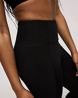 Legging capri Pulse à taille haute avec inserts côtelés