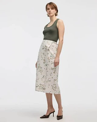 Jupe midi portefeuille