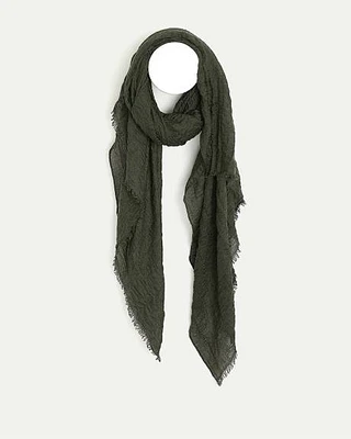 Scarf with Raw Edges