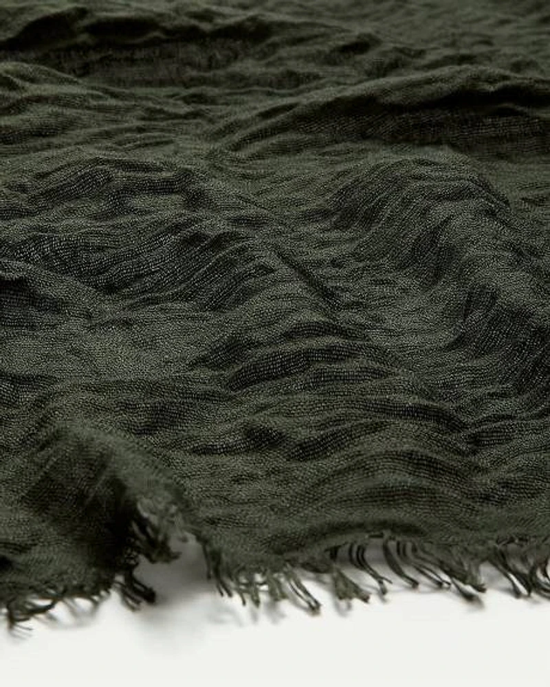 Scarf with Raw Edges