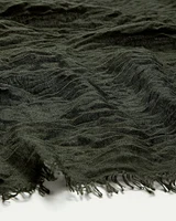 Scarf with Raw Edges
