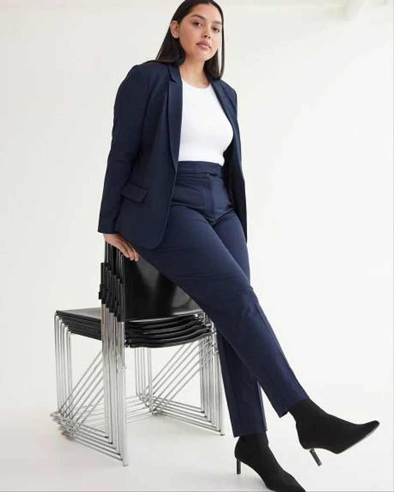 Slim-Leg High-Rise Pant