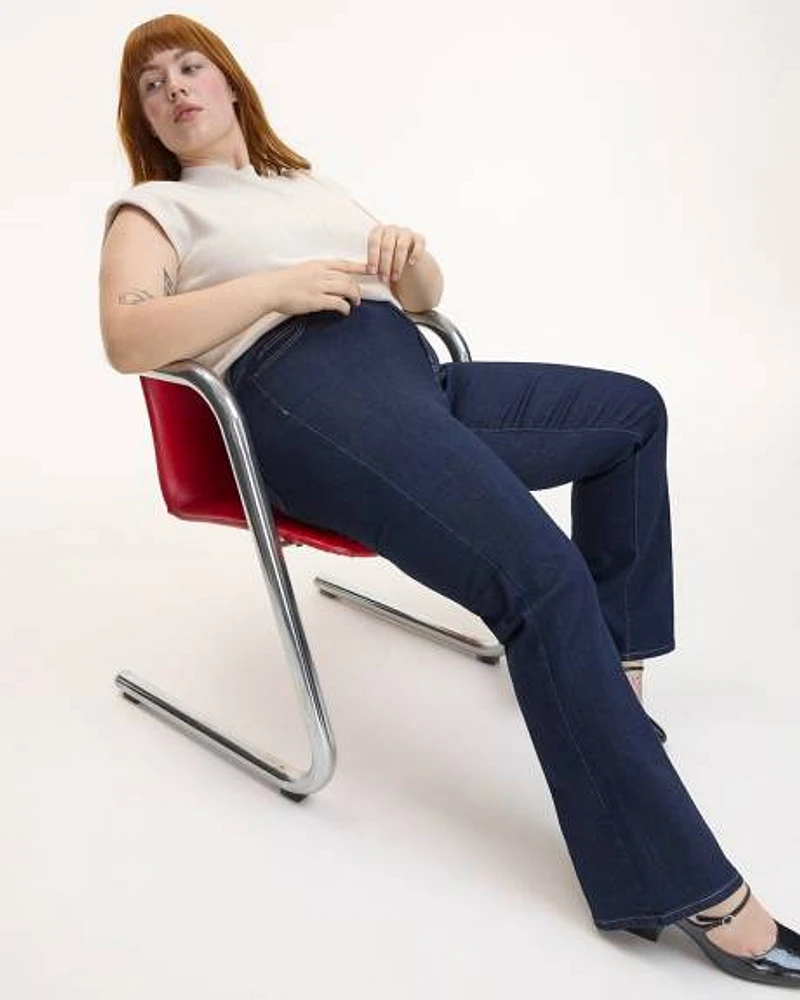 Boot-Leg Mid-Rise Jean