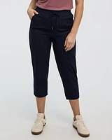 Poplin Capri Pants