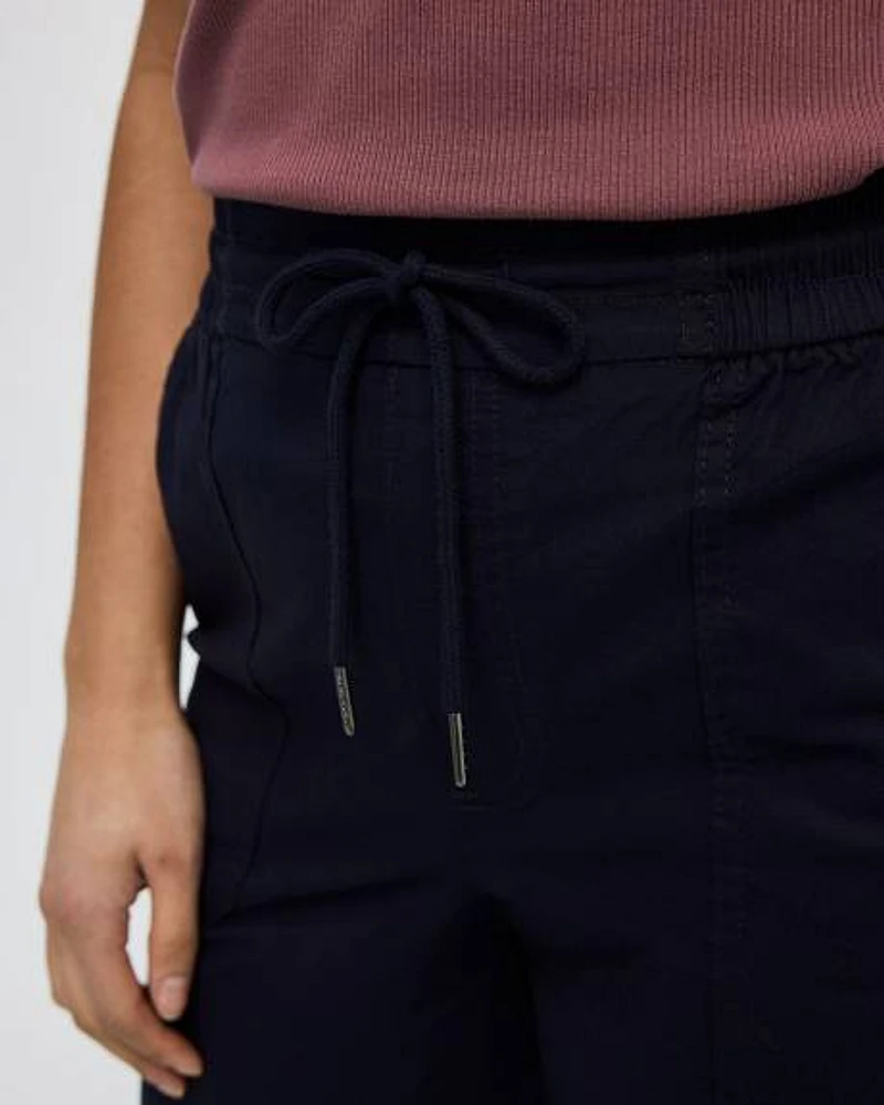 Poplin Capri Pants