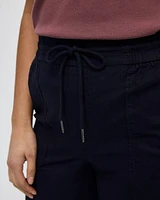 Poplin Capri Pants