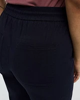 Poplin Capri Pants