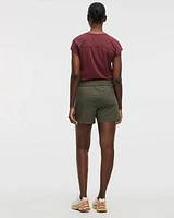 Stretch Pull-On Shorts with Zipped Pockets