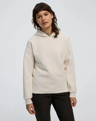 Textured Hooded Pullover