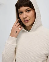 Textured Hooded Pullover