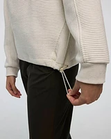 Textured Hooded Pullover