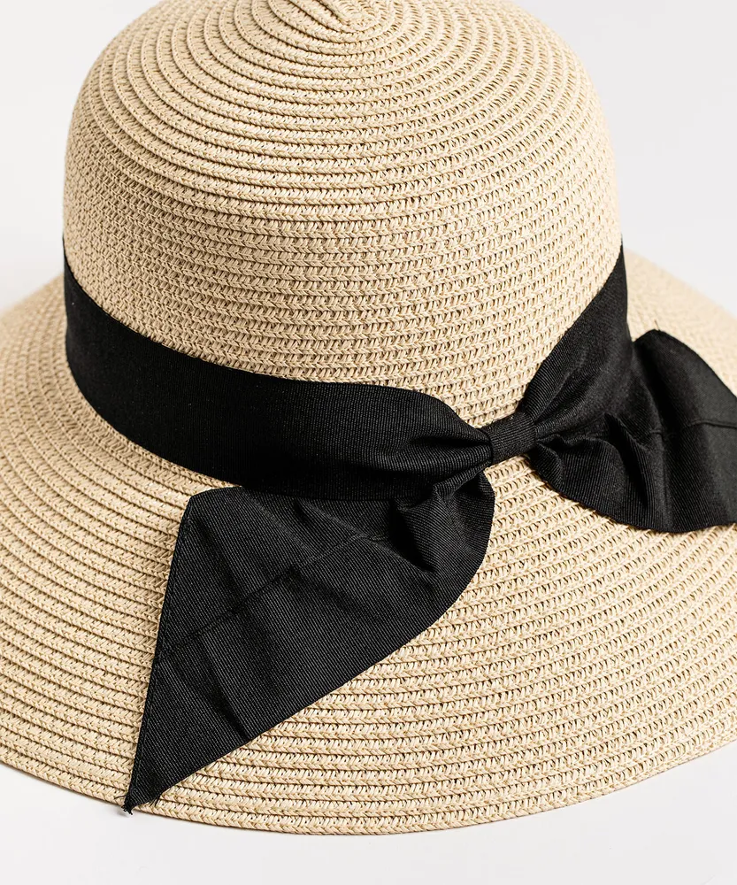 Black Ribbon Paper Hat