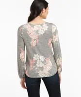 Long Sleeve Crisscross Hacci Top