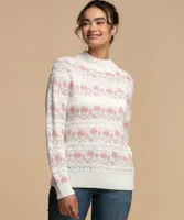 Floral Pointelle Pullover